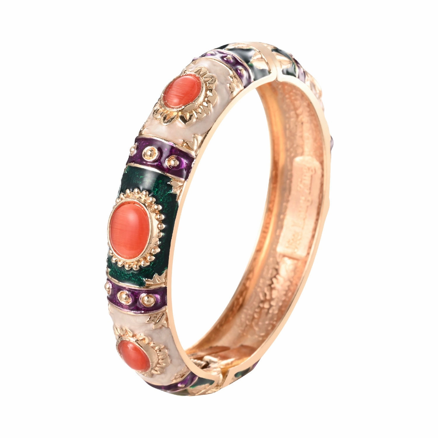 Wholesale Cloisonne Opening Opal Alloy Bracelet