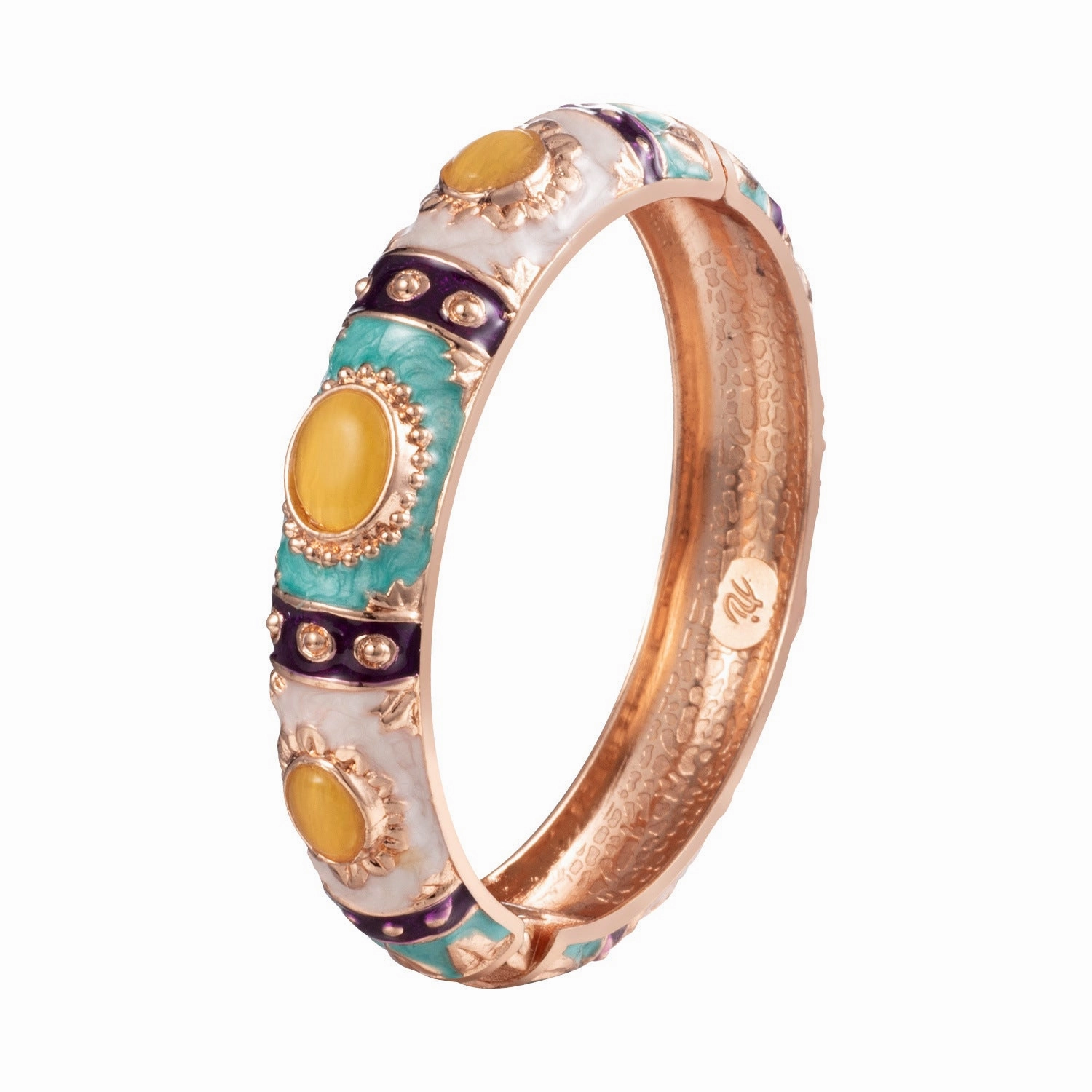 Wholesale Cloisonne Opening Opal Alloy Bracelet