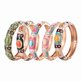 Wholesale Cloisonne Opening Opal Alloy Bracelet