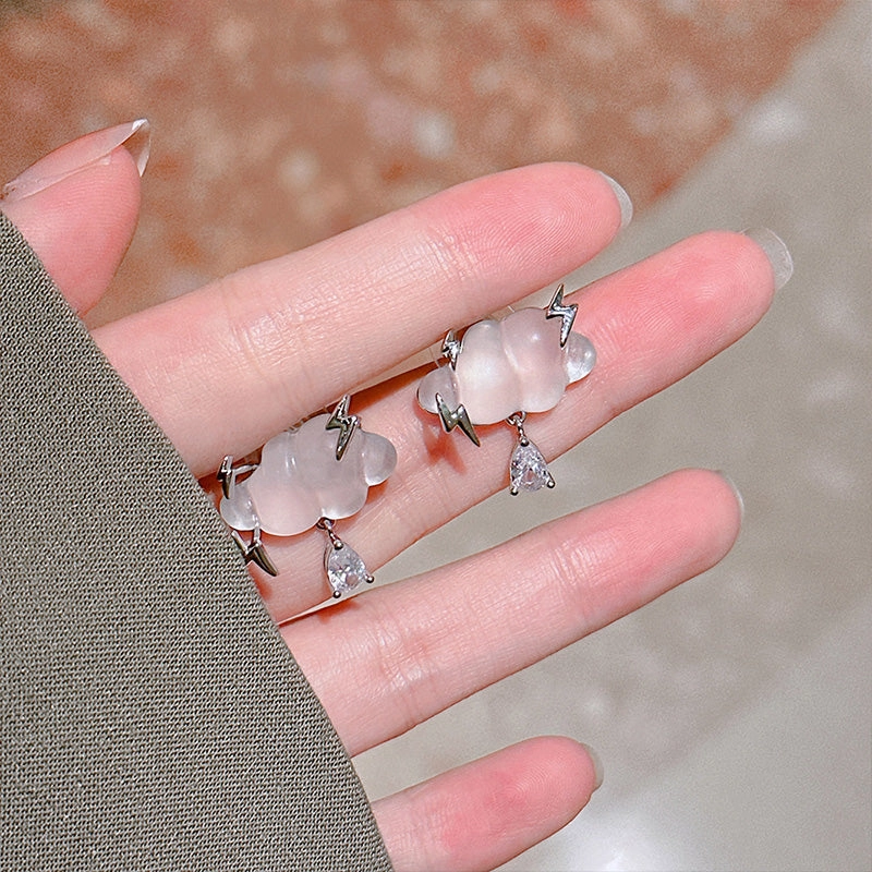 Wholesale Cloud Earrings s925 Silver Pins OLY-ES-FL006