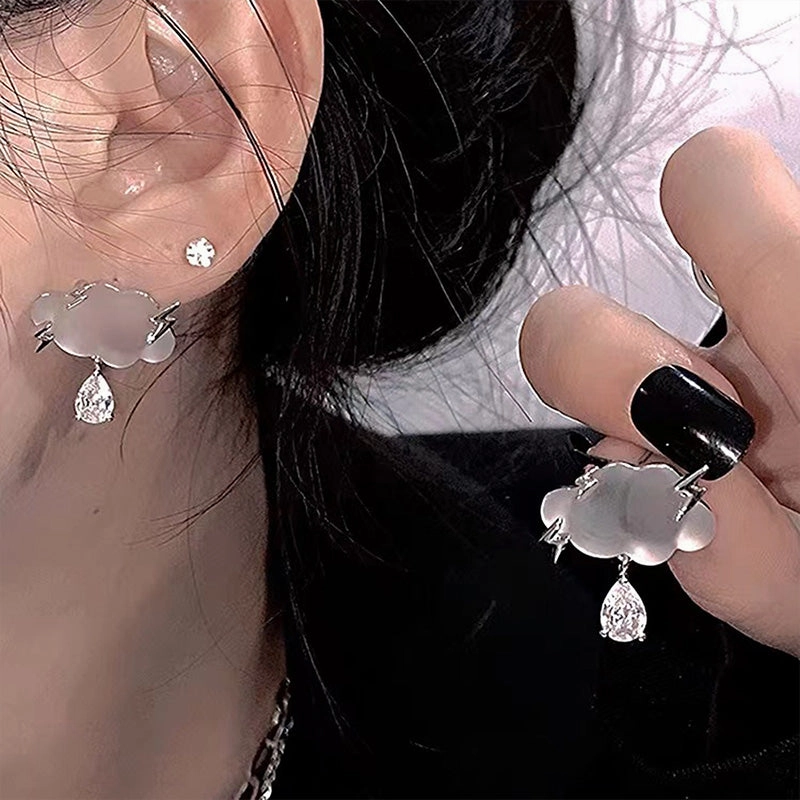 Wholesale Cloud Earrings s925 Silver Pins OLY-ES-FL006