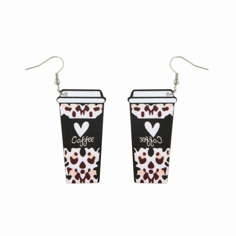 Wholesale Coffee Acrylic Earrings