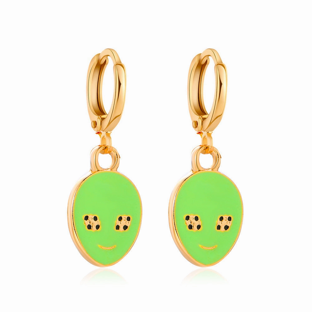 Wholesale Color Alien Alloy Earrings