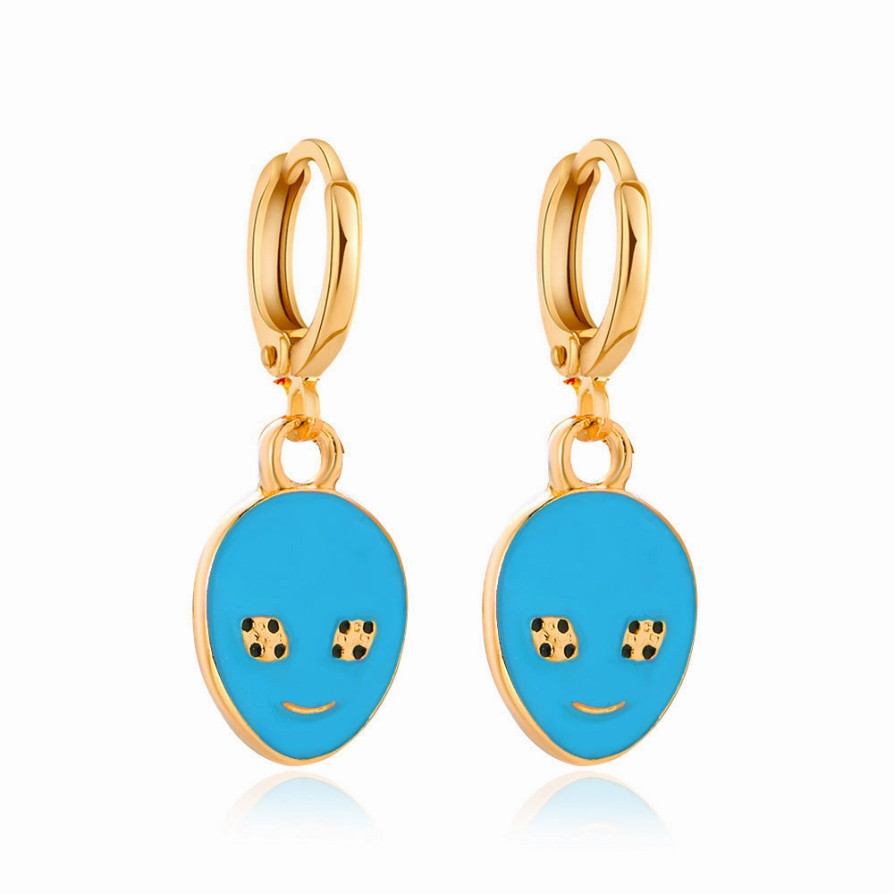 Wholesale Color Alien Alloy Earrings
