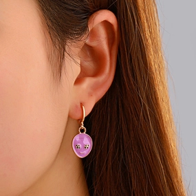 Wholesale Color Alien Alloy Earrings