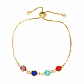 Wholesale Color Crystal Adjustable Drawstring Bracelet