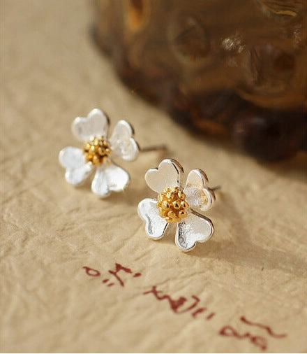 Wholesale Color Drop Glaze 925 Sterling Silver Earrings