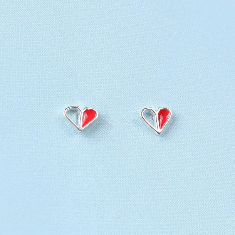 Wholesale Color Drop Glaze 925 Sterling Silver Earrings