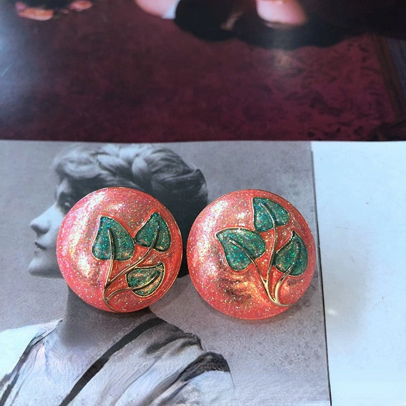 Wholesale Color Enamel Glaze Alloy Earrings