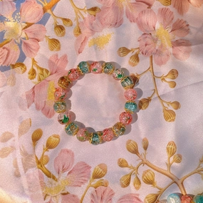 Wholesale Color Gradient Beads Glass Bracelet