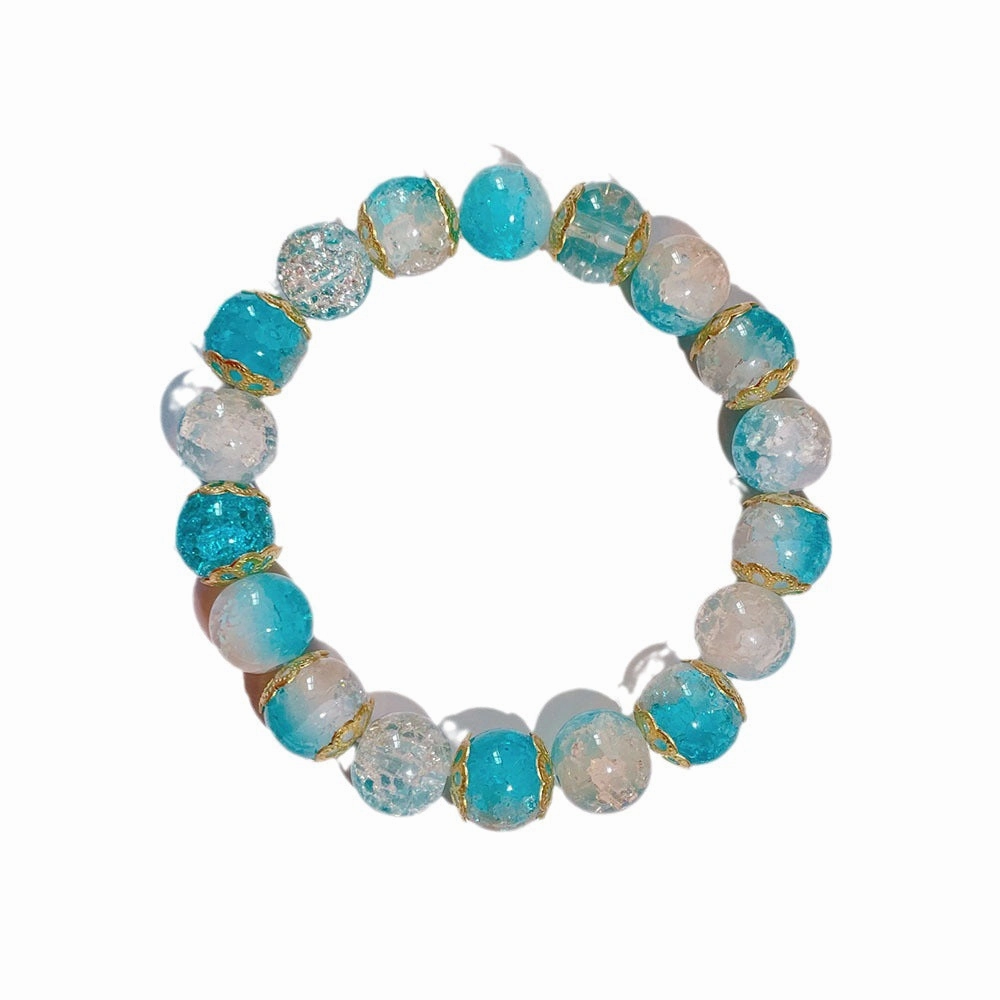 Wholesale Color Gradient Beads Glass Bracelet
