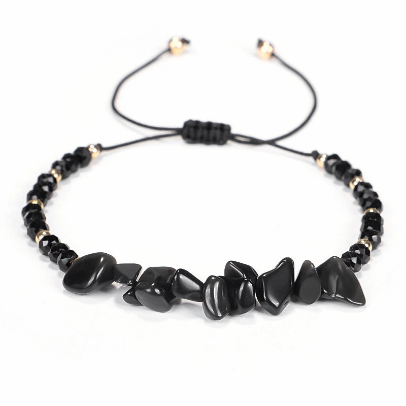 Wholesale Color Irregular Crushed Stone Beads Bracelet