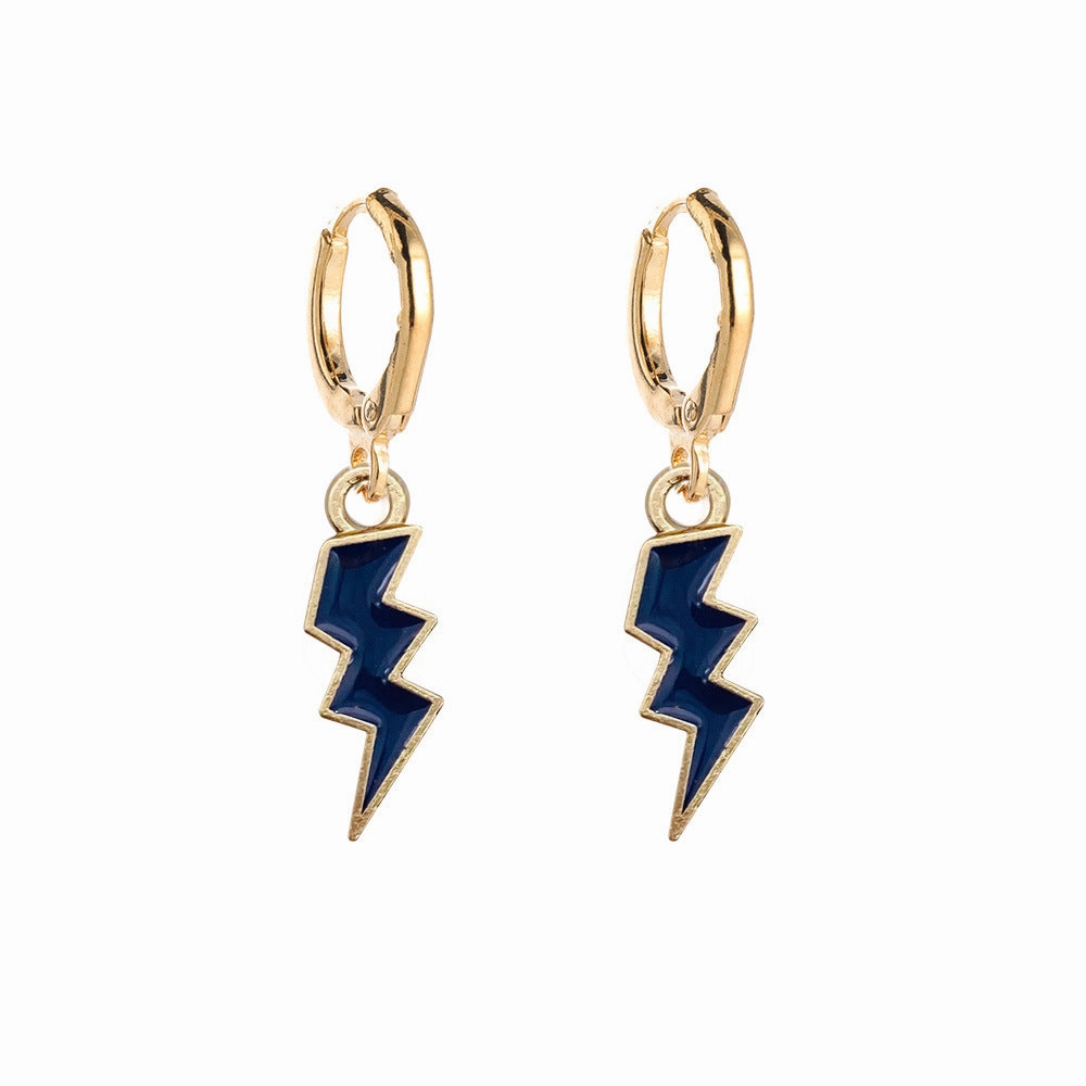 Wholesale Color Lightning Alloy Earrings