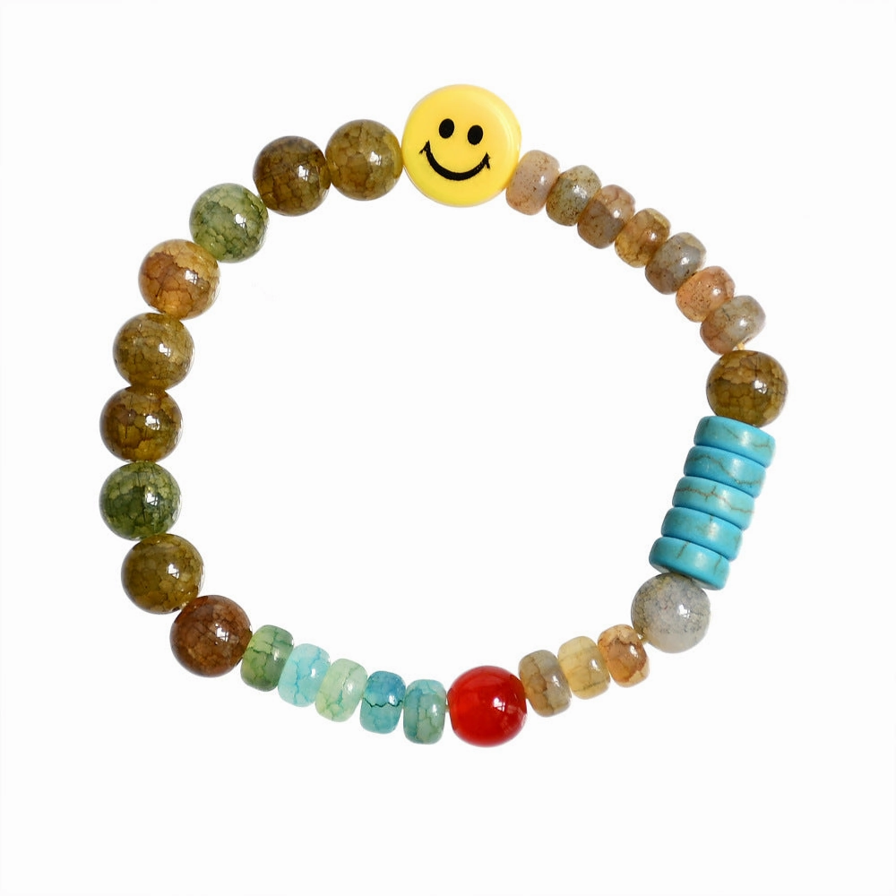Wholesale Color Popped Stone Crystal Beads Bracelet