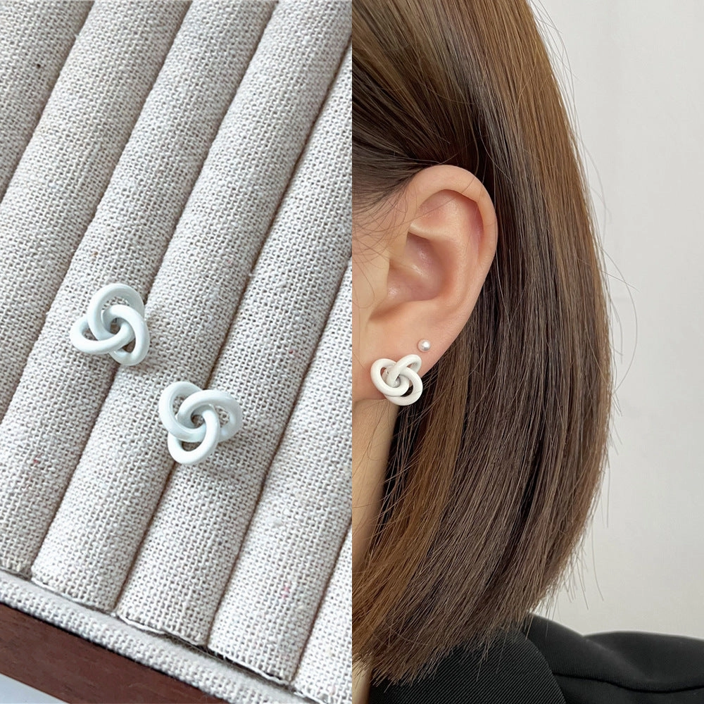 Wholesale Color Twist Alloy Earrings