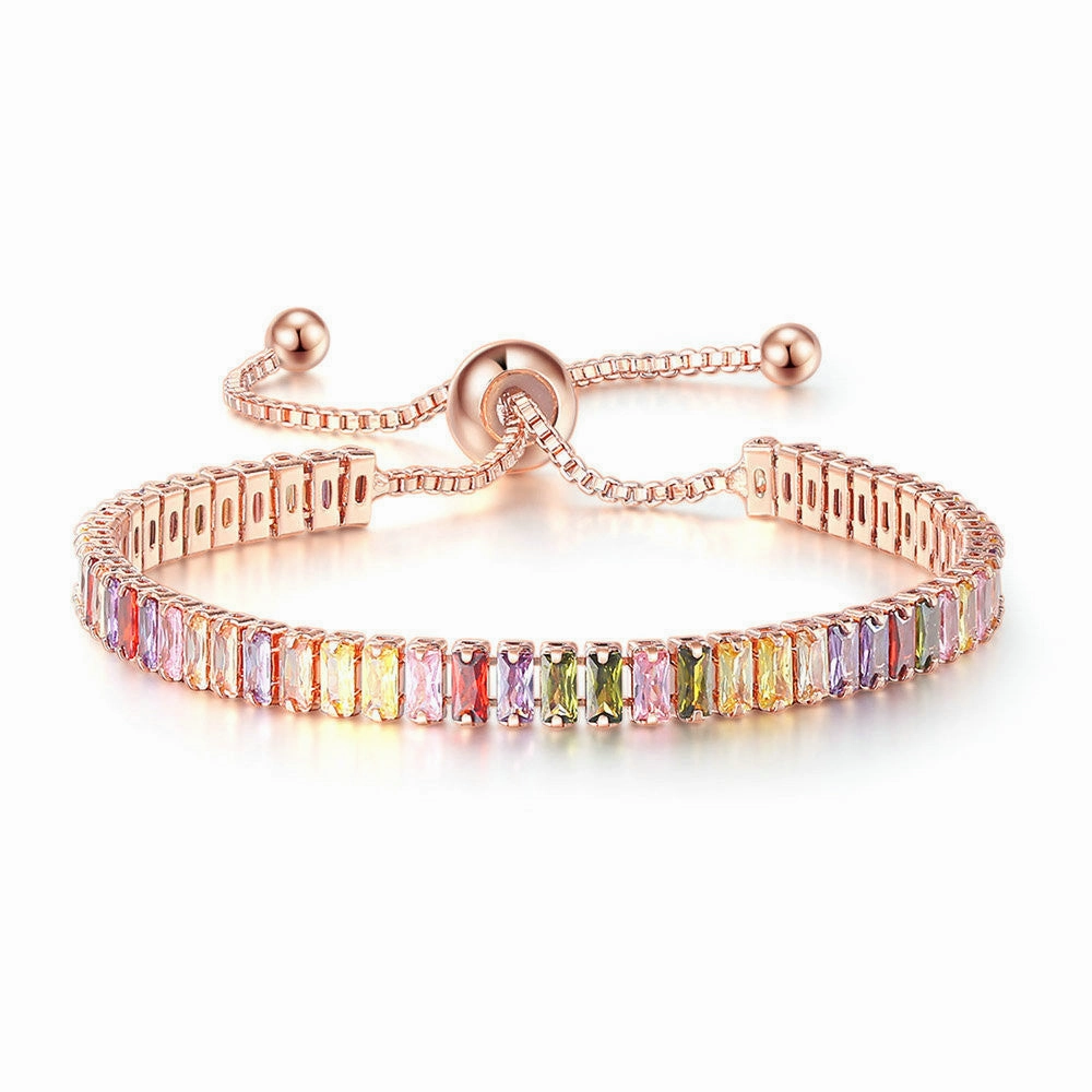 Wholesale Color Zircon Tennis Bracelet