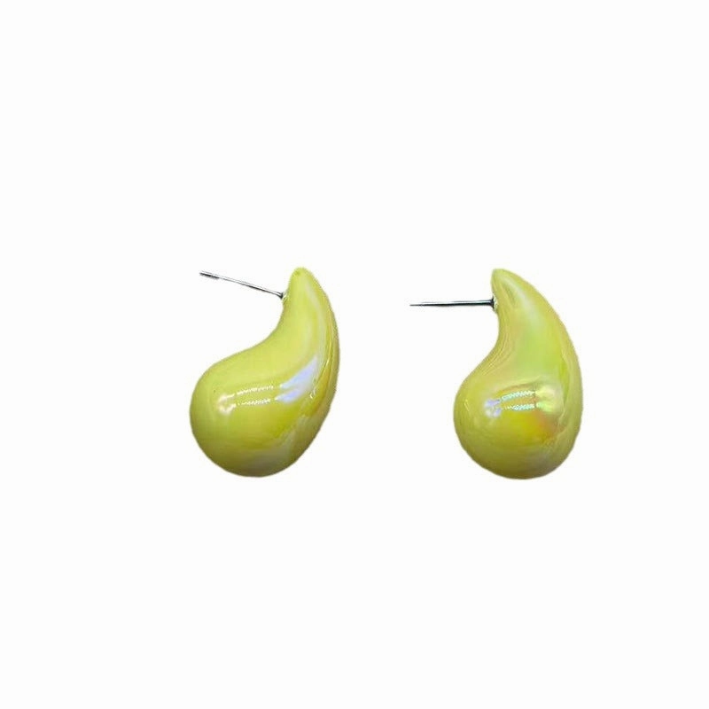 Wholesale Colored Acrylic Water Drop Earrings