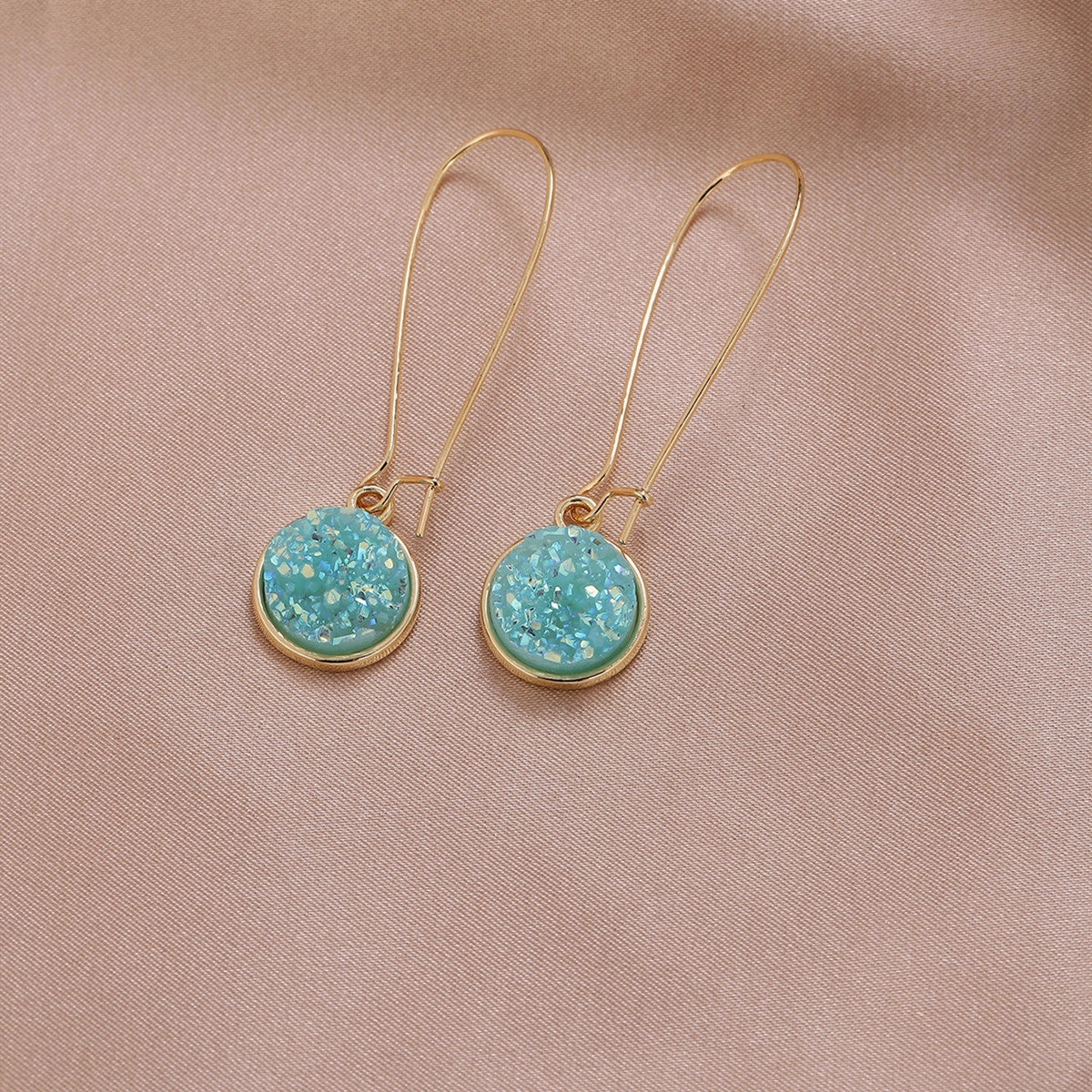 Wholesale Colored Baby's Breath Plastic Earrings