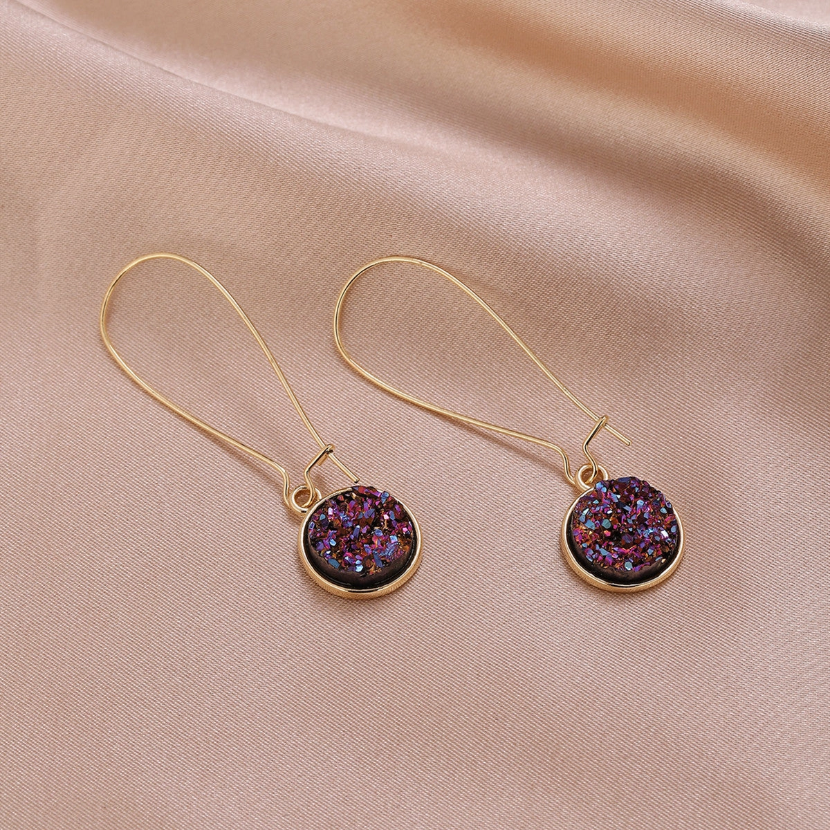 Wholesale Colored Baby's Breath Plastic Earrings