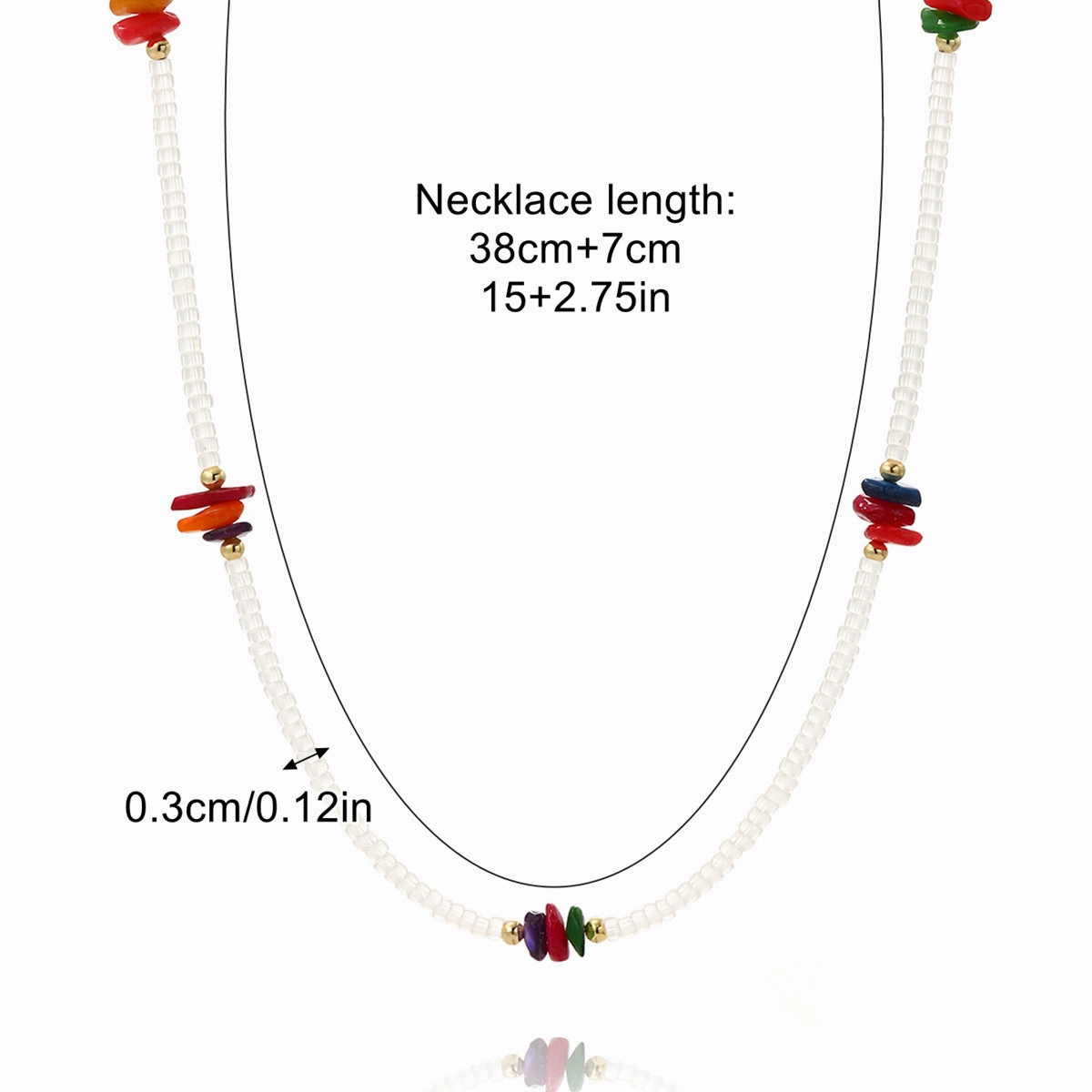 Wholesale Colored Beaded Alloy Necklaces