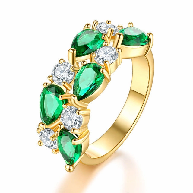 Wholesale Colored Crystal Zircon Ring