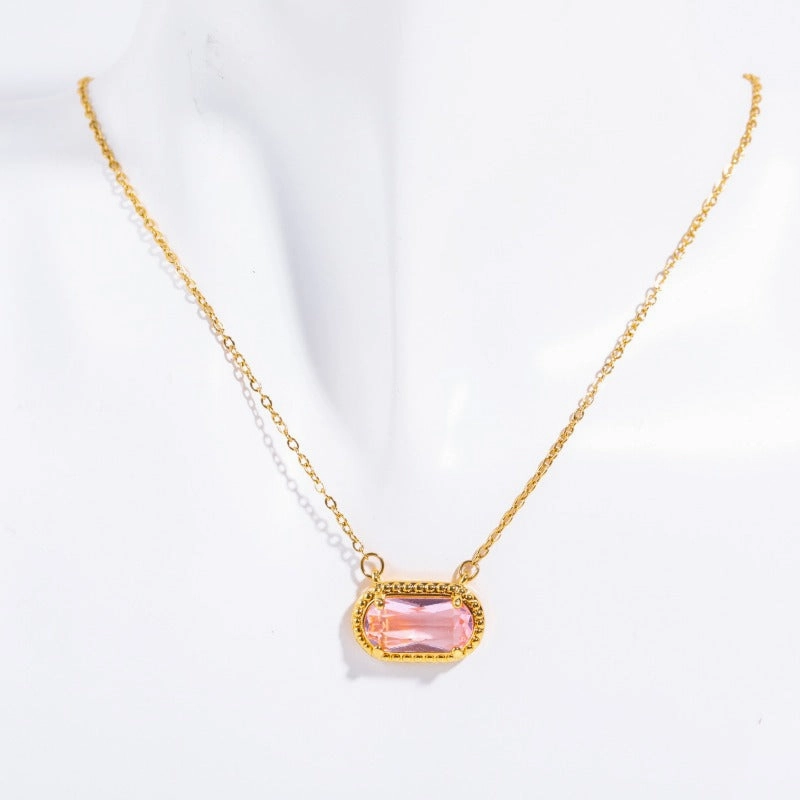 Wholesale Colored Zircon Copper Necklaces