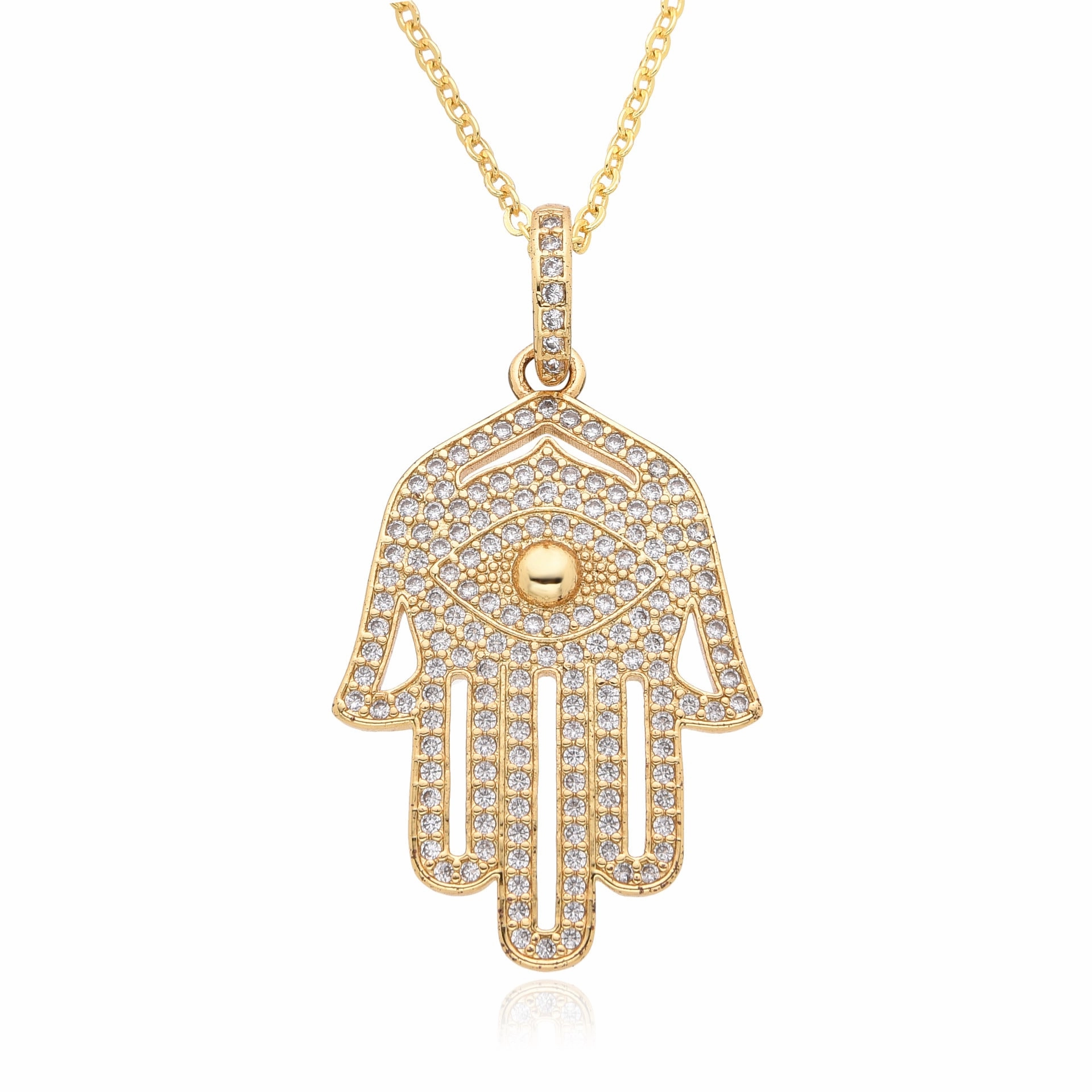 Wholesale Colored Zircon Devil's Eye Necklace