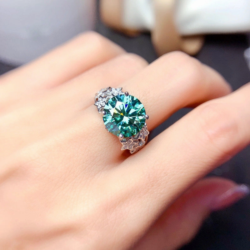 Wholesale Colored Zircon Star Copper Rings