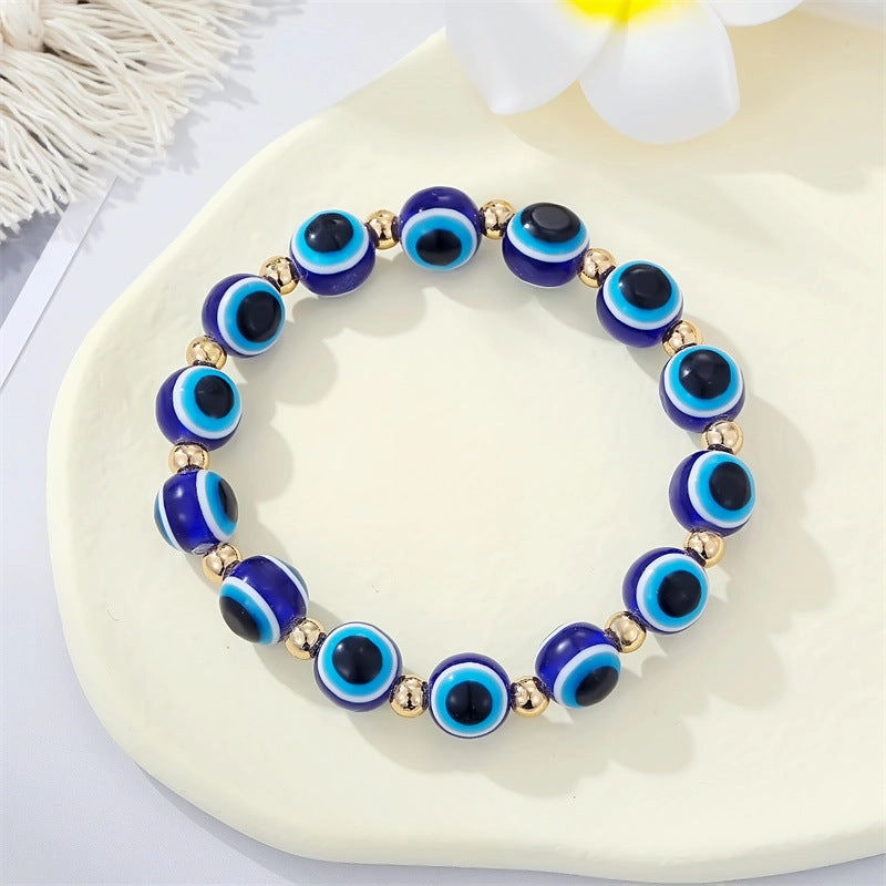 Wholesale Colorful Acrylic Bead Devil Eye Resin Bracelet
