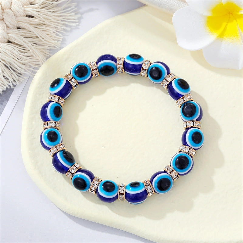 Wholesale Colorful Acrylic Bead Devil Eye Resin Bracelet