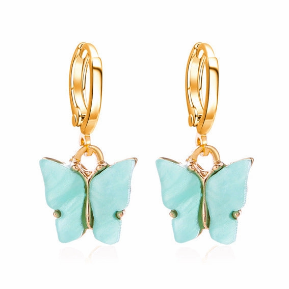 Wholesale Colorful Acrylic Butterfly Earrings