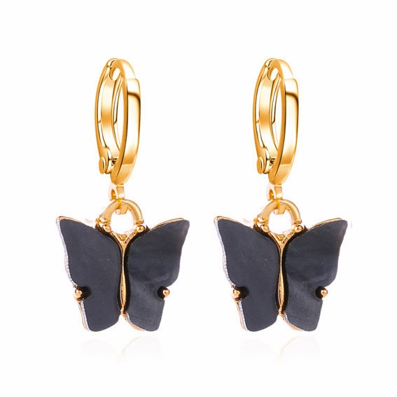 Wholesale Colorful Acrylic Butterfly Earrings