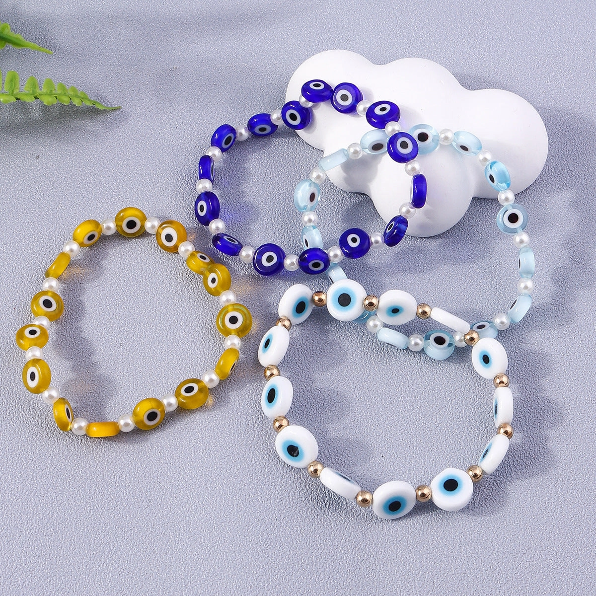 Wholesale Colorful Beaded Rice Beads Resin Bracelet