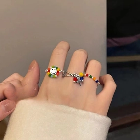 Wholesale Colorful Beaded Rings