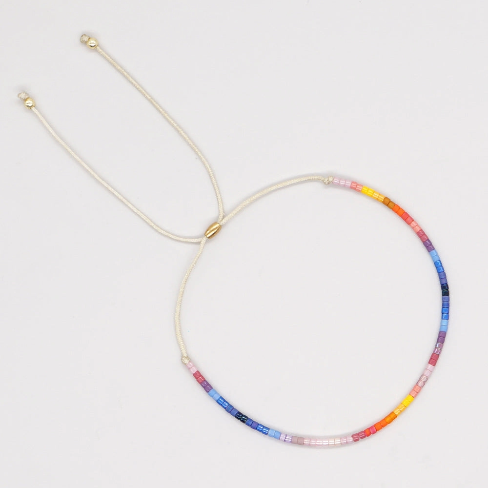 Wholesale Colorful Beads Glass Bracelet