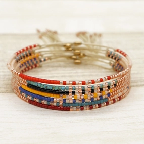 Wholesale Colorful Beads Glass Bracelet