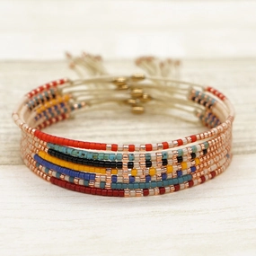 Wholesale Colorful Beads Glass Bracelet