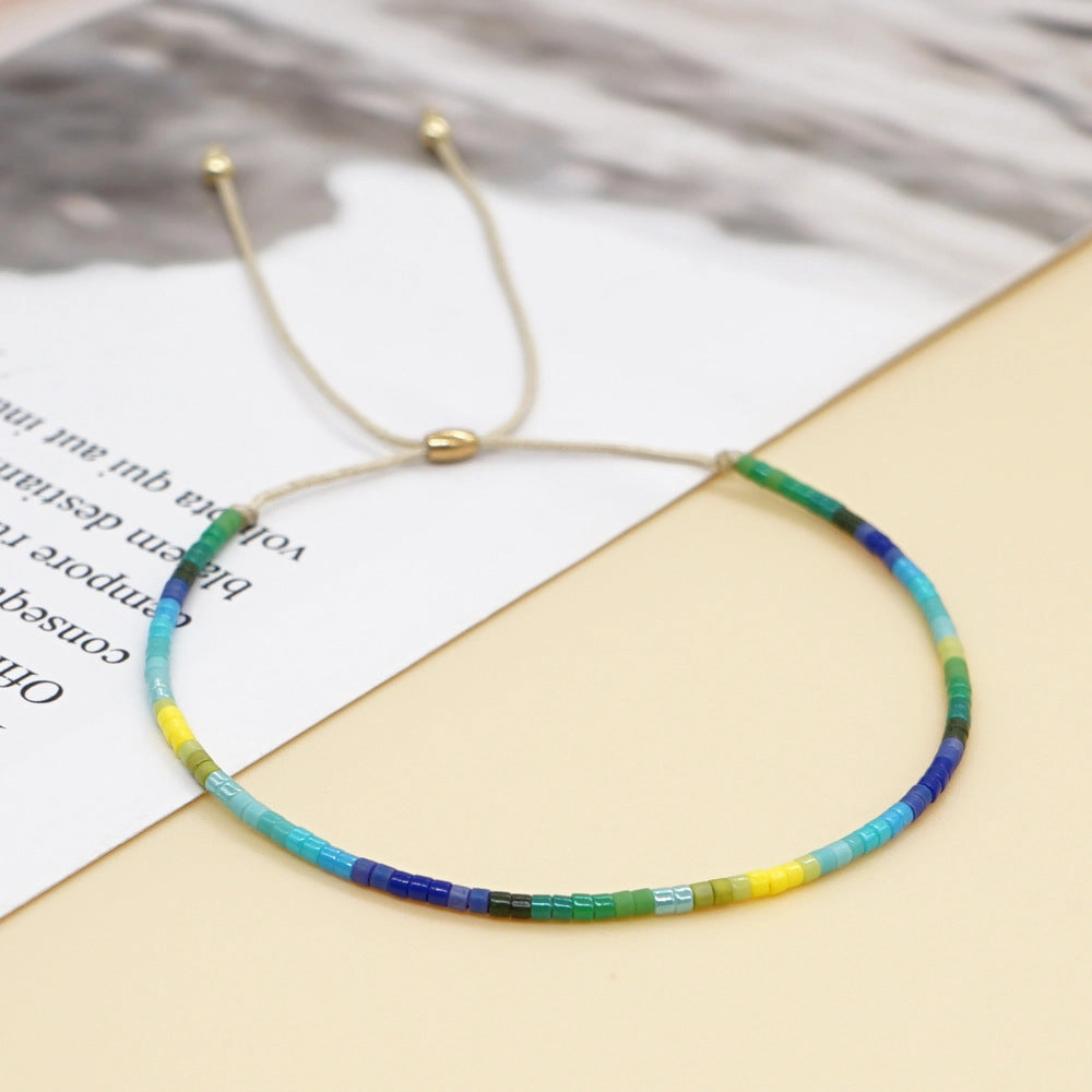 Wholesale Colorful Beads Glass Bracelet