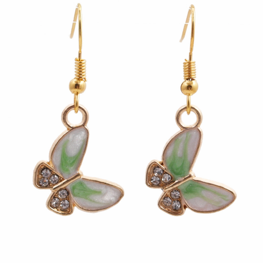 Wholesale Colorful Butterfly Alloy Earrings