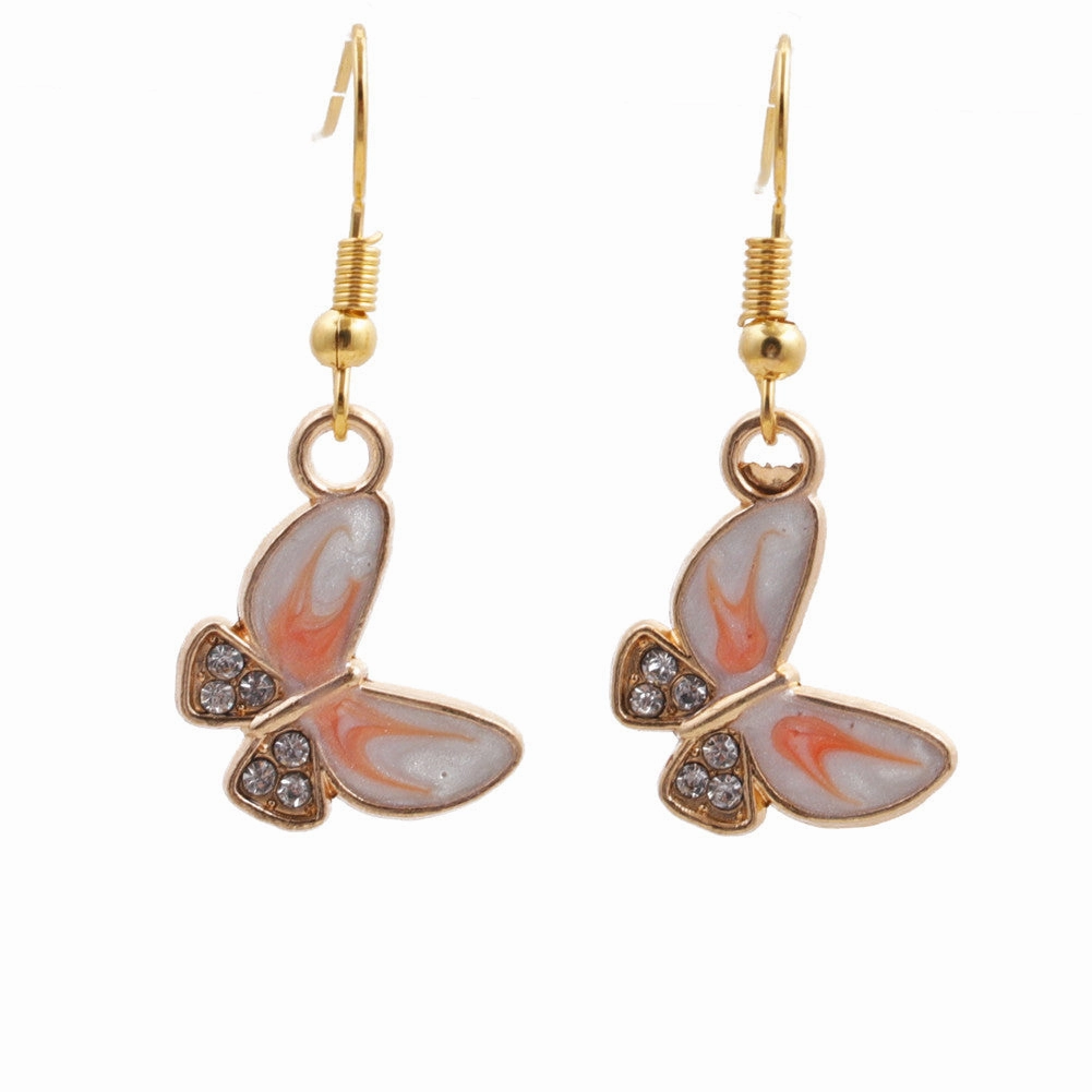 Wholesale Colorful Butterfly Alloy Earrings