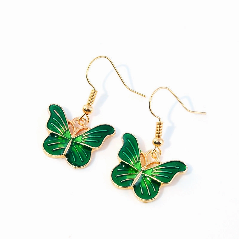 Wholesale Colorful Butterfly Alloy Earrings
