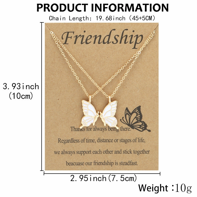 Wholesale Colorful Butterfly Clavicle Chain