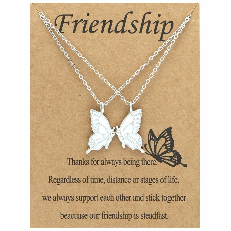 Wholesale Colorful Butterfly Clavicle Chain