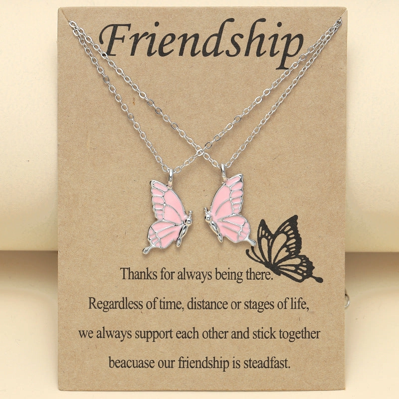 Wholesale Colorful Butterfly Clavicle Chain