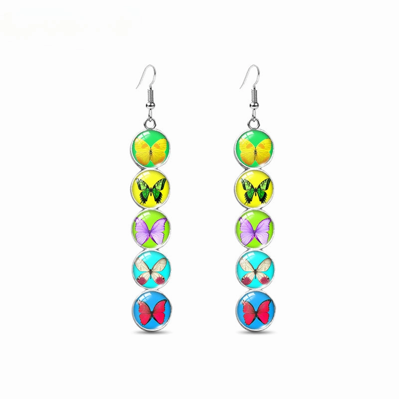 Wholesale Colorful Butterfly Earrings