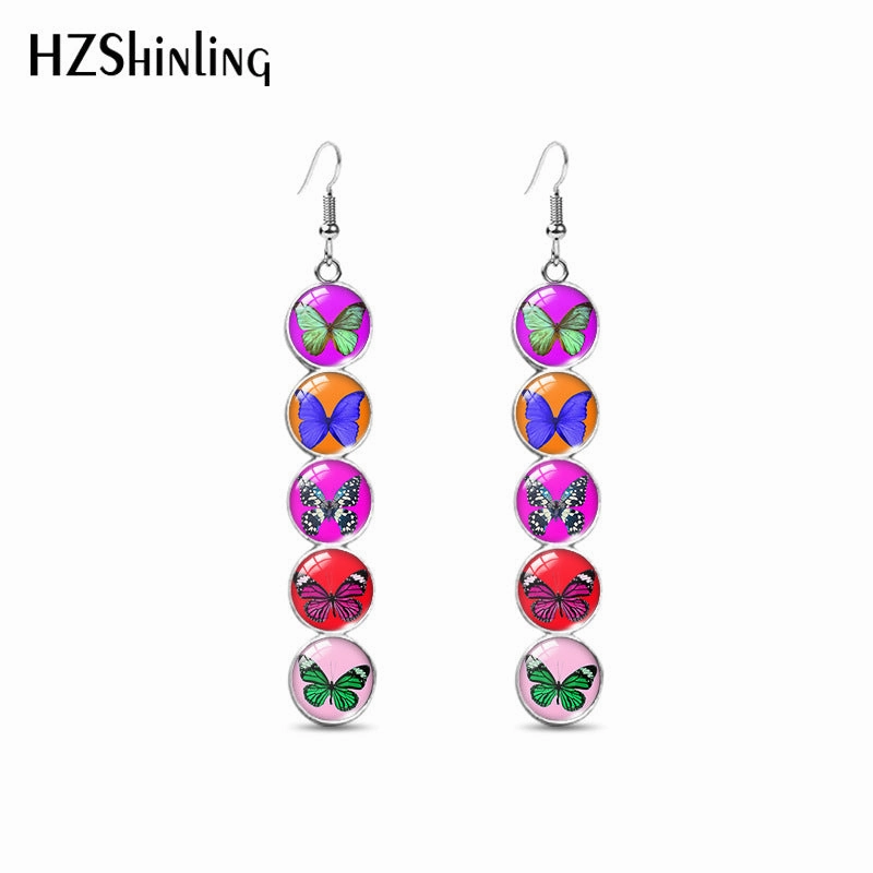 Wholesale Colorful Butterfly Earrings