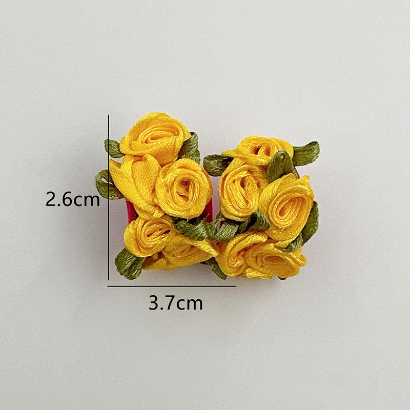 Wholesale Colorful C Shape Flowers Resin Earrings