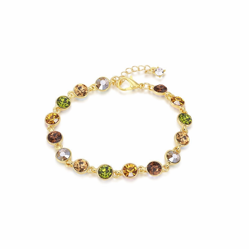 Wholesale Colorful Crystal Alloy Bracelet