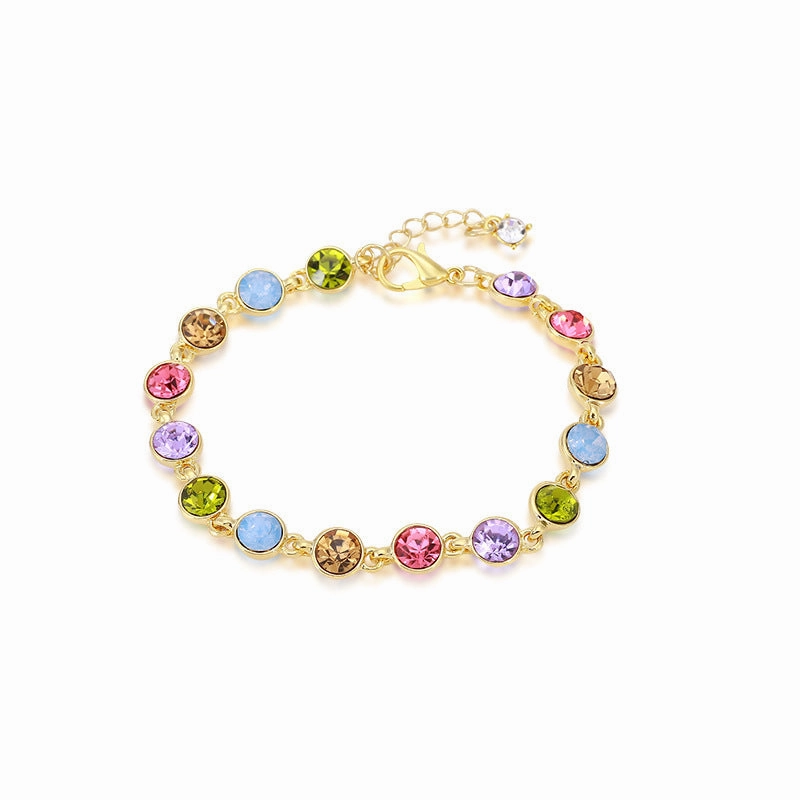 Wholesale Colorful Crystal Alloy Bracelet