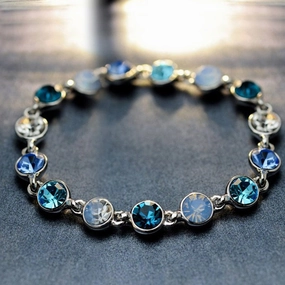 Wholesale Colorful Crystal Alloy Bracelet